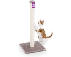 Krabpaal voor Katten met Stabiele Bodemplaat en Hoogwaardige Sisal Stam - 90 cm - Cappuccino