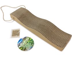 Krabpaal voor Katten van Golfkarton - Beige Kratbord