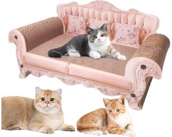 Krabplank Bank Karton voor Katten - Duurzame Krabaccessoire voor Binnenkatten 60x24x30 cm