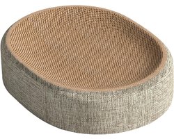 Krabplank kat - Krabbed katten - Klauwen slijpen - 2-in-1 functie - 41 x 31 x 10 cm - Meerkleurig