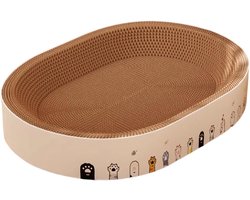 Krabplank Kat - Krabkarton Bed - Spelen Rusten - Bevordert Instinct - 46x32x11 cm