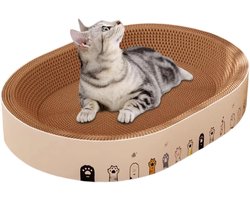 Krabplank: Krabplank Kat - Krabkarton Speelgoed - Meubels Beschermen - Rustbed Functie - 45 x 31 x 10 cm