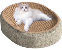 Krabplank: Krabplank Kat - Krabmand Krabbox - Krabbelen en Rusten - 2-in-1 Ontwerp - 41x34x11 cm - Multicolor