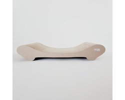 Krabplank Kat - Krabmat Krabkarton - Spelen Ontspanning - Robuuste Materialen - 50x27x9cm - Natuurlijk