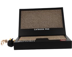 Krabplank Kat - Krabpaal Binnen - Krabbelen Spelen - Laptop Design - 38x26x7.5cm - Zwart