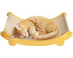 Krabplank Kat - Krabpaal Lounge - Kattenvermaak - Duurzaam Sisal Materiaal - 52x18x7 cm - Multicolor
