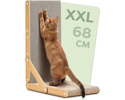 Krabplank: Krabplank Kat - Krasmat - Nagelverzorging Kat - Extra Krasbestendig - 68 cm - Bruin