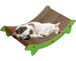 Krabplank: Krabplank Katten - Krabmat Katten - Meubels Beschermen - Dubbellaags Ondersteuning - 50 x 12 x 27 cm - Groen