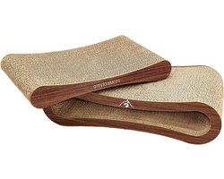 Krabplank/kraslounge voor katten - krabmat met golfkarton en kattenkruid