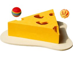 Krabplank: Krabplank Speelgoed - Kattenhuisje Interactief - Katten Vermaken - Creatief Kaasontwerp - 35x35x33 cm - Niet gespecificeerd
