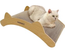 Krabplank voor Katten Brugvorm | Duurzaam Golfkarton & Slaapplek | 2-in-1 Krabbauwtje