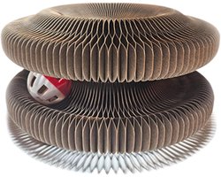 Krabplank: Krabplank voor katten - Huisdier accessoire - Stimuleert spel - Magnetische verbinding - 11 x 10 x 6 cm