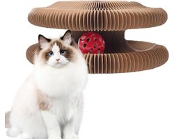 Krabplank: Krabplank voor Katten - Kattenbel Speelgoed - Krabben en Spelen - Honingraatstructuur - 12L x 10.8B x 7.7H cm