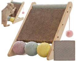 Krabplank: Krabplank voor katten - Kattenkrabber Meubelbeschermer - Meubels Beschermen - 45 Graden Hoek - 46 x 26.5 x 9 cm