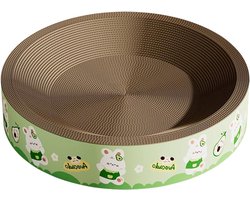 Krabplank: Krabplank voor katten - Krabkarton kattenspeelgoed - Kattenklauwen verzorgen - Verhoogd nestontwerp - 35x35x10 cm - Niet gespecificeerd