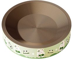 Krabplank voor katten - Krabkarton speeltje - Spelen en rusten - Verhoogd nestontwerp - 40x40x10cm