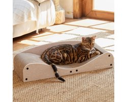 Krabplank voor katten - Krabmat krabmeubel - Katten verzorgen nagels - Anti-kras ontwerp - 19 x 29 x 41 cm