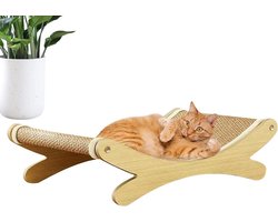 Krabplank: Krabplank Voor Katten - Krabmat Meubelbeschermer - Nagelverzorging Kat - Dubbele Functie Ontwerp - 50 x 7 x 15 cm