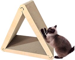 Krabplank voor katten - Krabmeubel karton - Katten spel en krab - Driehoekige vorm
