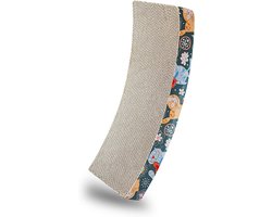 Krabplank: Krabplank voor Katten - Krabmeubel Karton - Krabben en Spelen - Inclusief Kattenkruid - 50 x 25 x 9 cm