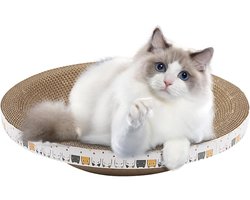 Krabplank: Krabplank voor katten - Krabpaal karton - Kattenkrabben en spelen - Hoge dichtheid karton - 35x33x8 cm - Niet gespecificeerd
