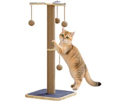 Krabton met Sisal - Katten Speelgoed - Meubelbescherming - Interactieve Bal - 75 x 33 x 33 cm