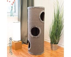 Krabton: Krabton voor katten - Katten krabpaal - Krabben en spelen - Drie ruime holtes