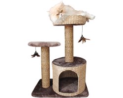 Larix Houten Krabpaal voor Katten - Natuurlijk en Stevig Speeltoestel