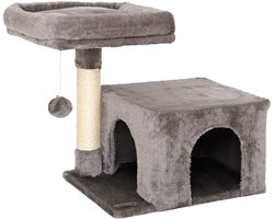 Krabpaal: lionto kattenkrabpaal 50 cm, compact & ruimtebesparend, donkergrijs