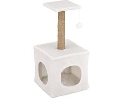 Luxe Krabpaal met 4 etages en Comfortabel Hondenbed - Sisal Krabmeubel voor Katten