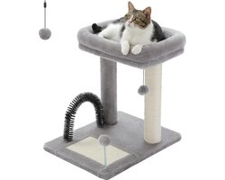 Luxe Krabton met Verwijderbaar Kussen en Massagefunctie voor Katten - Duurzaam Ontwerp - Compact Formaat - Inclusief Massage Kussen - Ideale Plek voor Klauwverzorging en Ontspanning - Gemakkelijk te Reinigen - Natuurlijke Klauwstimulatie