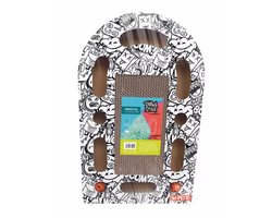 M-PETS URBANSTYLE Freestyle krabkarton - zwart & wit