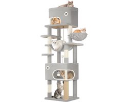 Meerlaagse Kattenboom met Grote Platform en Speelfaciliteiten - Geschikt voor Katten van Alle Groottes