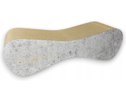 Mruu&Pruu GROTE KARTONNEN KAT SCRATTER Kattenmand Krabplank Krabpaal Karton Krabmand Kattenbed 70x23x24 cm BETON