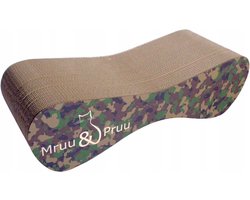 Mruu&Pruu GROTE KARTONNEN KAT SCRATTER Kattenmand Krabplank Krabpaal Karton Krabmand Kattenbed 70x23x24 cm MORO