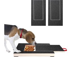 Nagelkrabplank voor honden - Geïntegreerde traktatiebox - Multifunctioneel schuurpapier - Stressvrij hondenkrabpad - Nagelverzorging Zanding