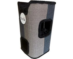 NapZZZ Krab/Klimmeubel met 2 gaten 70 cm Grijs/zwart