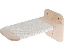 Natural Paradise - Sisalplatform Dahlia | wall scratching post | dimensions: 39 x 20 x 20 cm | raised viewing area | wall month