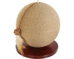 Natuurlijke Jute Kattenkrabber - Peterselie Design - 30 x 30 x 33 cm