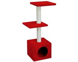 Nayeco Krabpaal Voor Katten 89x30x30 Cm Rood
