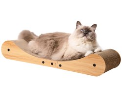 Nekosan Kattenkrabplank, 70cm Grote Kattenkrabmand, Krabmeubel Lounge voor Katten, Krabkarton, Groot
