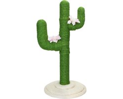 Nobleza Katten Krabpaal - 40 x 40 x 80 cm - Krabmeubel - Krabpalen - Krabpaal - Cactus - Groen