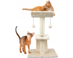 Nobleza Katten Krabpaal - Krabmeubel beige - 41 x 35 x 60 cm - Beige