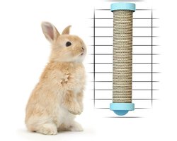 Krabpaal: Omgoods - Sisal Krabpaal voor Konijnen met Interactieve Speelgoedballen