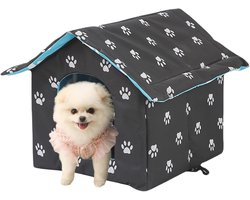 Opvouwbaar en Winterbestendig Kattenhuis voor Buiten - Warm en Waterdicht Huis voor Kleine Dieren
