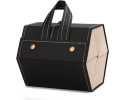 Opvouwbare Brillendisplaydoos - Draagbare Opbergdoos voor 6 Zonnebrillen - Ideaal voor Reizen - Zwart