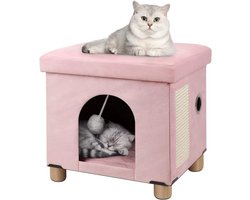 Opvouwbare Kattenmand met Krabplank en Speelbal