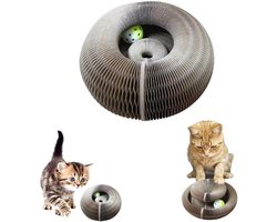 Organ Cat Scratching Board - Opvouwbare Krabpaal voor Katten - Interactief Krabspeelgoed - 24 x 24 x 10 cm