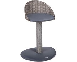 Outdoor krabpaal voor katten met ligplaats, grijs