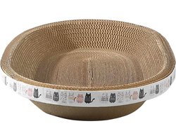 Ovale en Ronde Krabplank voor Katten - Comfortabel Ligbed en Krabmeubel